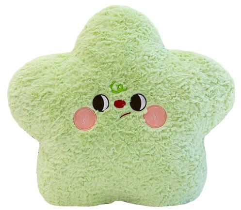 Kuschelkissen Kinder Sternkissen, Plüsch Stern Kissen Dekokissen, Weiche Flauschige Sternform Zierkissen, Sternenkissen Dekokissen für Mädchen & Jungen Zuhause Schlafzimmer Kinderzimmer (Rosa,50CM)