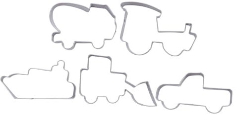 Alipis 1 Juego Molde De Acero Inoxidable Para Galletas Cortador Circular Pequeño Redondo Para Hornear Galletas Bricolaje Repostería Suministros Para Hornear Acero 5 piezas