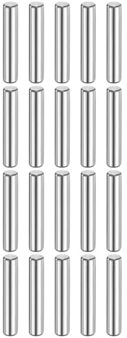 QUARKZMAN 20 Stück Zylinderstifte Rostfrei, 6 mm x 30 mm Spannstift Passstift, 316L Metallstifte Edelstahl, Dübelstifte Bolzen Metall für DIY, Möbel, Bastelprojekte