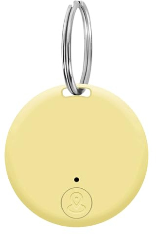 Key Finder Finder, Bluetooth Key Finder Wireless Key Finder for Dogs Children Cats Luggage Wallets Keys Compatible with iOS Android (Yellow)
