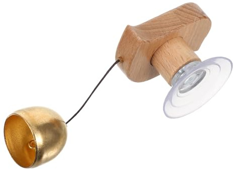 Veemoon Türglocke mit Saugnapf, Vogelmotiv für Eingang und Büro | Messingklang, Einfache Montage, Retro und Elegant, Dekorativer Akzent für Feste und Geschäftsräume