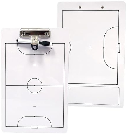 1 Pcs Futsal Taktiktafel, Futsal-Board mit Magneten, Beidseitig Verwendbar, mit Abwischbarem Stift, Leicht und Handlich, Ideal für das Praktische Training