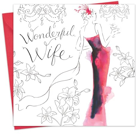 Twizler Geburtstagskarte für Schwester mit Swarovski-Kristall-Finish & einzigartiger Aquarell-Shopping-Karte - Geburtstagskarte für Sie - Geburtstagskarte für Schwester - Geburtstagskarte für Damen