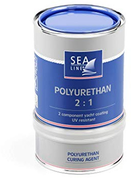 SEA-LINE Premium Polyurethan Lack Hellblau 750ml | 2K Yachtlack & Bootslack Topcoat | Hochglanz, Kratzfest & UV-Beständig | Für GFK, Stahl, Alu & Holz | Überwasser Deckanstrich