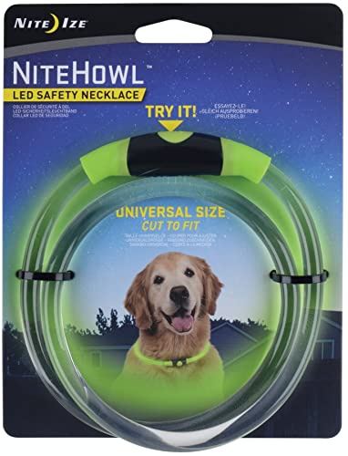 Nite Ize NiteHowl LED-Sicherheitshalskette – Leuchtende Hundehalskette mit LED-Lichtern – Hundezubehör für die Nacht – austauschbare Batterien