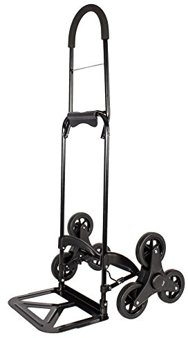 dbest products Trolley Dolly Stairglider Personal Dolly, Black Stair Climber Cart Handtruck Hardware Garden Utilty