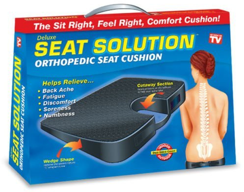 iMustbuy Deluxe Seat Solution Orthopedic Seat Cushion Wedge Tailbone Pillow Coccyx Spine Support Footrest