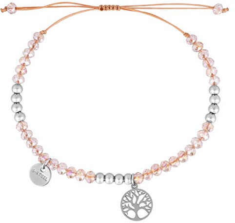 StarAppeal Lebensbaum Freundschaftsarmband, Lebensbaum Armband mit Perlen, Größenverstellbar, Mädchen, Damen Armband, Handmade