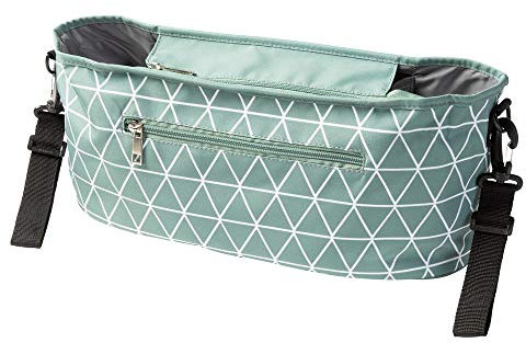 luxdag Kinderwagen Buggy Organizer mit Reißverschluss (Farbe & Motiv wählbar) - Kinderwagentasche zum Anhängen - Baby Zubehör