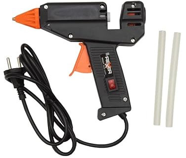 Rexxer | Heißklebepistole 180W | Klebepistole mit 11mm Stück Klebesticks | Hot Glue Gun | Heissklebepistole mit schneller Aufheizung | Heißklebepistolen für DIY Handwerk, Kunst, Haus & Büro Reparatur