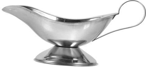 MAGICLULU 2 Pz contenitore per salsa piatto salsiera bricco per latte ciotola di sugo brocca di sugo sughi tazza di salsa di bistecca dispenser per salsa in acciaio inox Silver