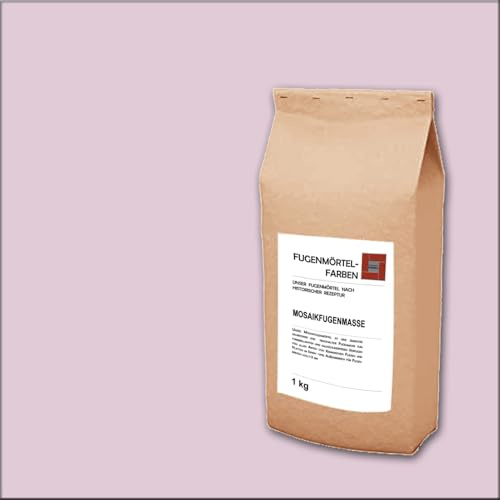 MOSAIK-Fugenmörtel | ROSE`| 1kg | Optimiert für 1mm-4mm schmale Fugen im Innen-und Außenbereich auf Wand -und Bodenflächen | Frostfest