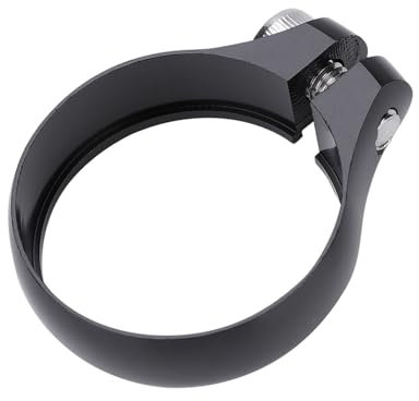 Fahrradbolzenklemme, Sattelklemme, Sattelstützenklemme, Leichte CNC-Sattelklemme, kein Werkzeug Erforderlich, 31,8 Mm für Fahrrad Super Light (BLACK)