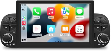 SWTNVIN 8 Core,4G+64G Autoradio Android 14 per Fiat Panda MK3 Type 319 2013-2023 con Carplay/Android Auto/Mirror Link, 7 pollici QLED Touchscreen Supporta Bluetooth 5.0/4G/WiFi/GPS/FM/AM/DSP