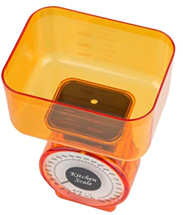 KOCKSHION Bilancia Cucina Meccanica Portatile Fino Alta Precisione Contenitore Ampio Stabile e Leggera Facile Da Pulire e Utilizzare Per Pesare Alimenti