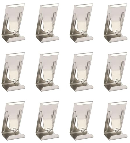 HONITANO 60 Stück Teiliges Metallfeder Clips für Bilderrahmen Rückplatte Schnallen mit Federmechanismus Stabile Fotoaufhänger für Rahmenlose Holz und Leinwandrahmen Einfache Montage