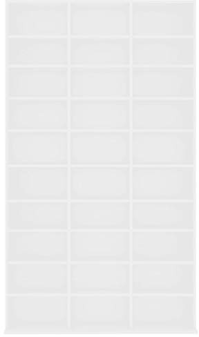 ACAGALA CD DVD Blueray Regal, CD-Ständer mit 24 Fächern, Bücherschrank Weiß102 x 16 x 177,5 cm, Bücherregal Wand für Sammlungen und Vitrine