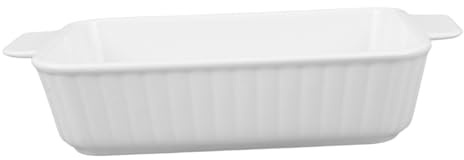 FUNOMOCYA Fuente Horno Cerámica Rectangular con Asas Dobles Bandeja para Hornear y Rostizar Resistente Arañazos Microondas y Lavavajillas para Lasañas y Pastas