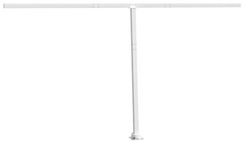 Markisenstützen aus Eisen - Weiß 450x245 cm - Stabile Halterung für Terrassen, Balkone & Gärten - Wetterfest & langlebig