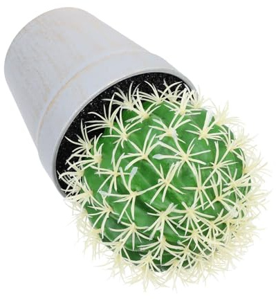 SHINEOFI Mini Cactus Bonsái Artificial en Maceta Verde Diseño Vibrante y Material Plástico para Decoración de Escritorio y Hogar Color Aleatorio