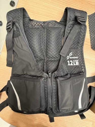 Sportneer 0,9–5,4 kg justerbar viktväst, svart