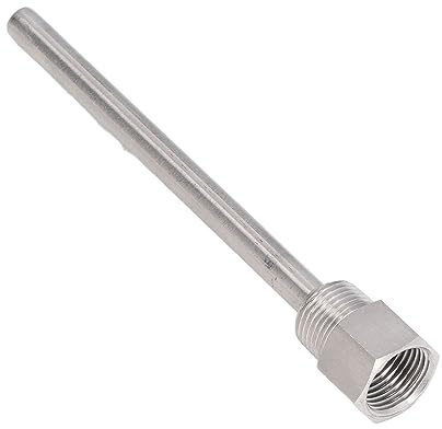 Saluaqui Puits Thermométrique en Acier Inoxydable G1/2, Filetage Mâle de 6,7 Pouces de Longueur pour Capteurs de Température