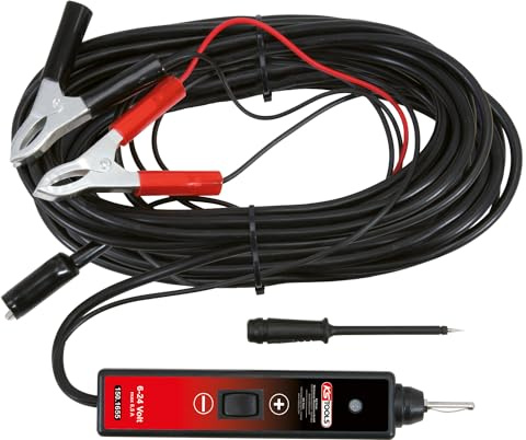 KS Tools 150.1655 Funktionsprüflampe 6-24V DC mit 25 Meter Kabel