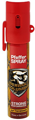 Columbia Werwolf Pfefferspray Verteidigungsspray Pfeffer Spray Breitstrahl 20ml (20ml) (20ML)