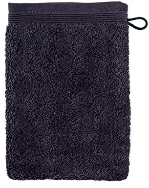 Möve Superwuschel - Manopla de baño (20 x 15 cm, 100% algodón), Color Gris Oscuro