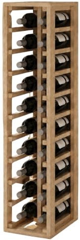 Expovinalia Botellero Vino Madera Pino 20 Botellas - Roble Claro | Mueble Botellero de Pino Tipo Wine Rack, Estantería Vino Garrafeira 105x24x32cm. Color Roble Claro