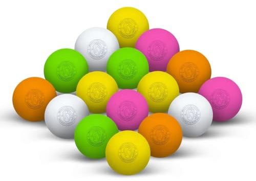 Signature Lacrosse Ball Set - Packs of 2, 4, 8, 12, and 100 - No Chemical Smell Massage Balls, Myofascial Release Tools, Back Roller, Muscle Knot Remover