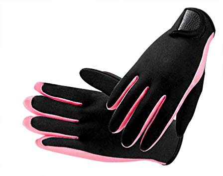 PURFUN 1.5mm Neoprene Diving Gloves for Men Women Flexible Thermal Full Finger Wetsuit Gloves for Swimming Snorkeling Kayaking Surfing Watersports Spearfishing Sailing