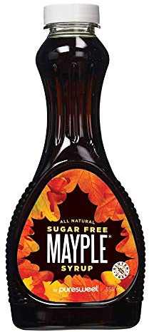 Mayple Syrup by Puresweet 355ml, 100% Natural Sugar Free Maple Syrup Alternative, Great taste, Gluten free, Vegan.