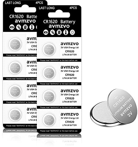 CR1620 Knopfzelle 3V Lithium Knopfzellen CR 1620 Batterien 8 Stück【5 Jahre Garantie】