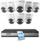ZOSI 4K Überwachungskamera Set Aussen, 8X 8MP PoE Outdoor Kamera mit Personenerkennung, 4TB HDD NVR auf 32CH Erweiterbar, 24/7 Videoüberwachung, C225