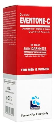 Pharmahealth Eventone-C L-Glutathione & Vitamin C Face Cream – Hydrating & Brightening Moisturizer for Uneven Skin Tone, Anti-Aging, Wrinkle Care – For Men & Women