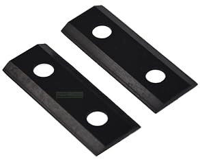 Lot de 2 lames réversibles compatibles avec les broyeurs Parkside 2400 2500, Swing 1200 1600 / LE0L02 SK5