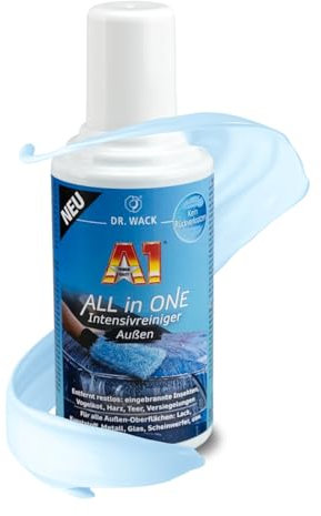 DR. WACK - A1 All in ONE Detergente intensivo esterno 500 ml - Pulizia accurata e senza graffi - Rimozione delicata dello sporco - Biodegradabile - Cura dell'auto di alta qualità