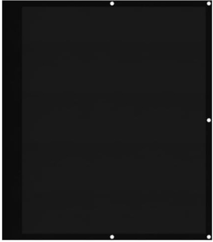vidaXL Balkon-Sichtschutz Schwarz 120x700 cm 100% Polyester-Oxford
