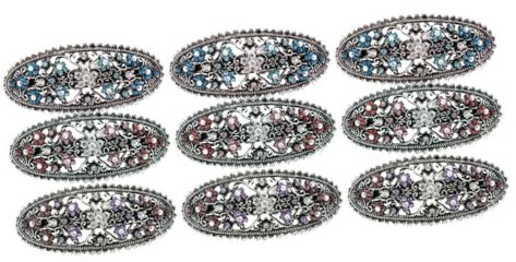 Beaupretty 9pièces Clips à Cheveux Vintage Élégant Barrettes Printanières Et Rose Bleu