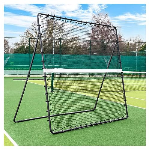6,6 x 6,6 Fuß tragbares Tennis-Trainingsnetz, Tennis-Trainings-Rebounder, freistehender Tennis-Rebounder mit Tragetasche, für Volleyball, Tennisübungen