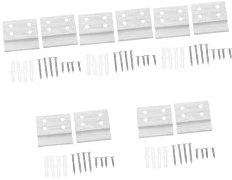 iplusmile 5 Sätze Hochleistungs-wandhalterung Aus Französischer Klampen-aluminiumlegierung Zum Aufhängen Von Spiegelbildern 2 Stück * 5