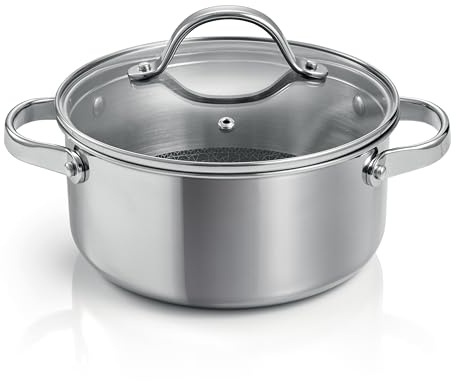 Tescoma 780572 Casseruola antiaderente con coperchio vetro 20 cm 3 l