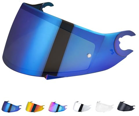 VCOROS Visiere Casque Moto pour Shark D Skwal - Skwal 2 | Casque Moto Pare-Vent Casque Lentille,Remplacement de Visière de Casque