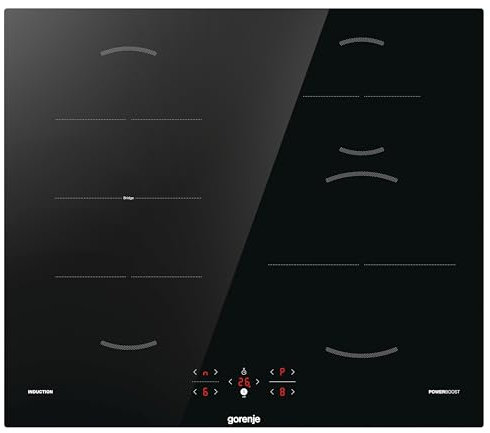 Gorenje GI621FMC Induktions-Kochfeld/Glaskeramik/BridgeZone/TouchControl/PowerBoost/Timer/ChildLock/Restwärmeanzeige/Schwarz