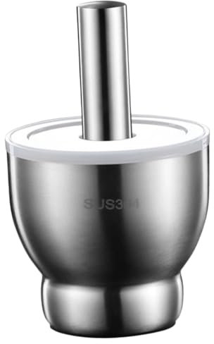 OFFSCH 1set Pestle Inossidabile Mortaio e Pestello Per e Utensile Versatile Per Design Antiscivolo Macinare e