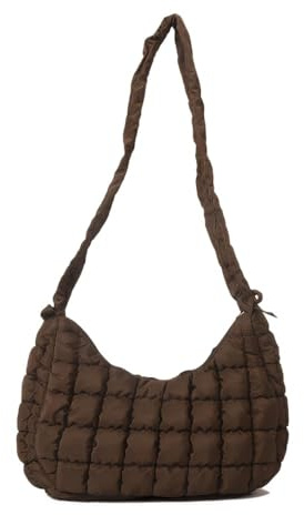 TTPSRY Crossbody Bag Donna Borsa Tracolla Imbottita Quilted Borse Pochette Piccola Borsetta Nera Shoulder Bag per Ragazza Shopping Casual