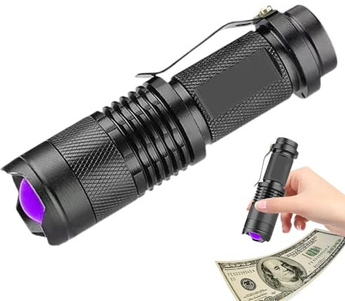 Generisch Rivelatore di luce UV portatile, torcia UV, luce a LED, luce UV portatile, torcia impermeabile ad alta luminosità, torcia tascabile per macchie di urina per animali domestici, scorpioni
