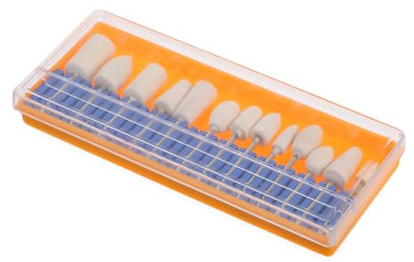 DOITOOL 13pcs Multifunctional Wool Felt Polishing Wheel Discs Shank Glass Chrome Polishing Kit Drill Buffer Pads for Rotary Tool