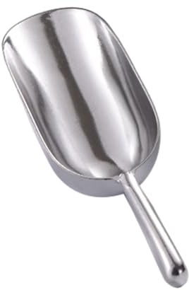 Ice Scoop,Stainless Steel Ice Shovel,Metal Ice Scooper For Ice Maker,Multi-Purpose Metal Food Scoop for Flour Fruit Grain Rice 12 OZ